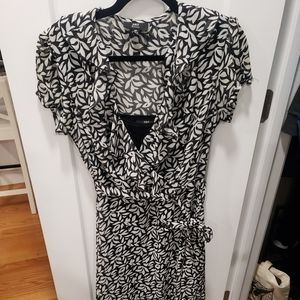 JBS flower black and white dress